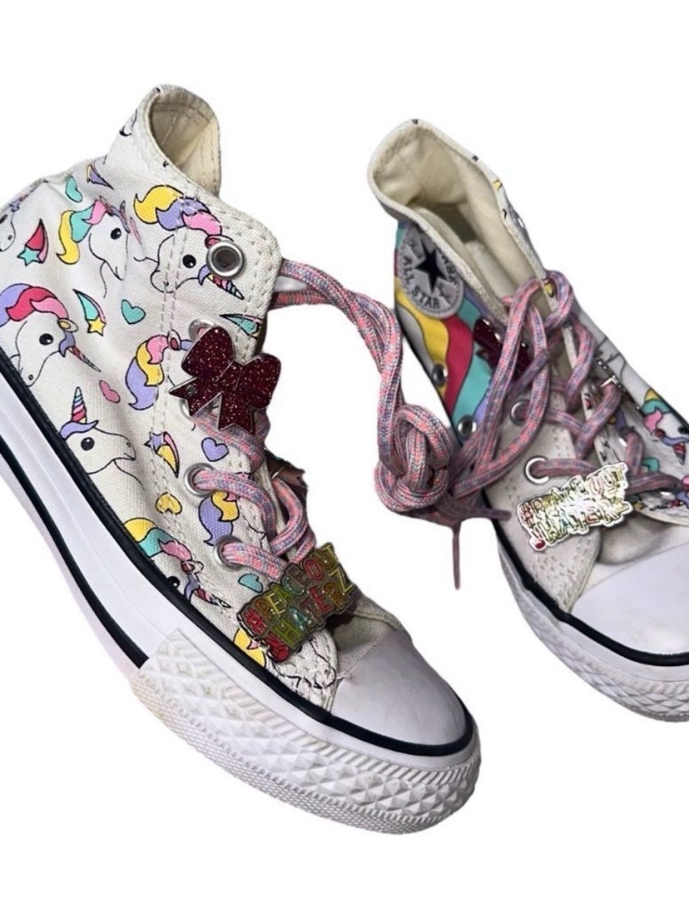 Converse Kids High-Top White Unicorn Sneakers